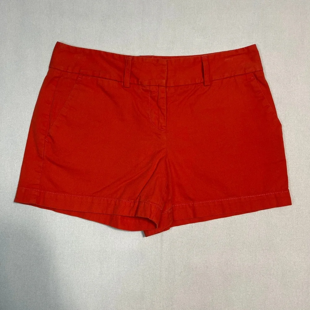 Ann Taylor LOFT Orange‎ Shorts Women's Casual Summer Cotton - Size 0